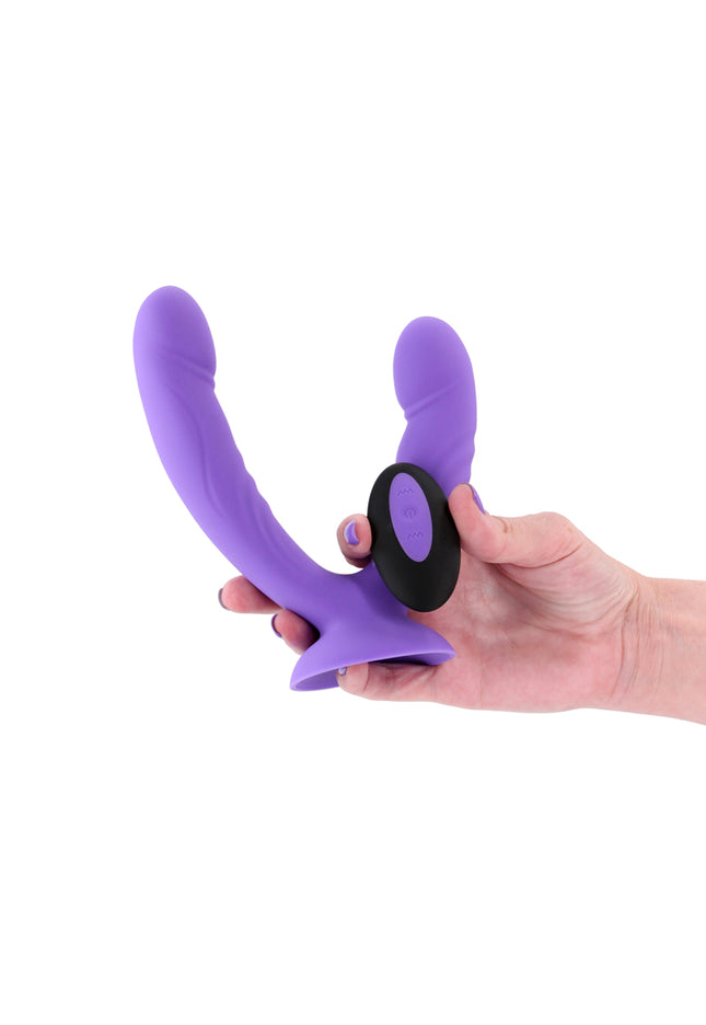 INYA Duet - Purple - Purple USB Rechargeable Vibrating Double Dildo with Wireless Remote