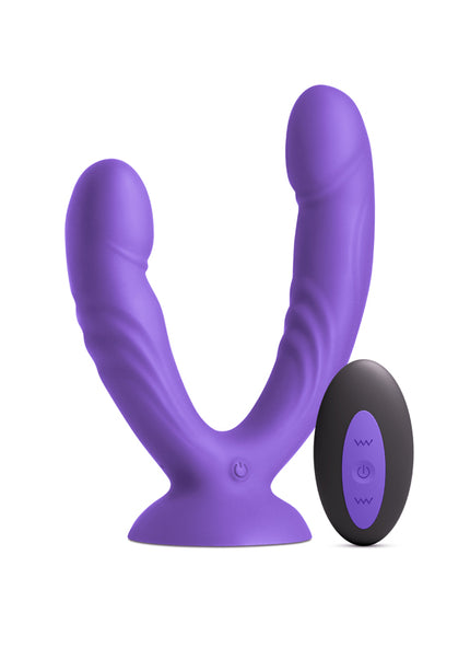INYA Duet - Purple - Purple USB Rechargeable Vibrating Double Dildo with Wireless Remote