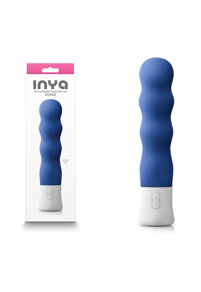 INYA Shake - Blue - Blue 17.5 cm USB Rechargeable Vibrator
