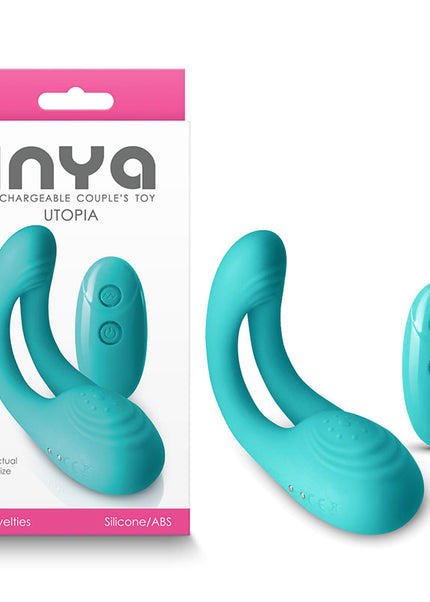 INYA Utopia - Teal - Teal USB Rechargeable Stimulator with Remote