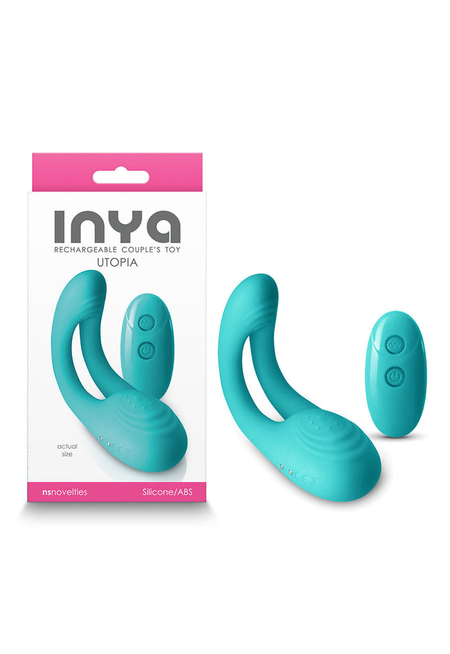 INYA Utopia - Teal - Teal USB Rechargeable Stimulator with Remote