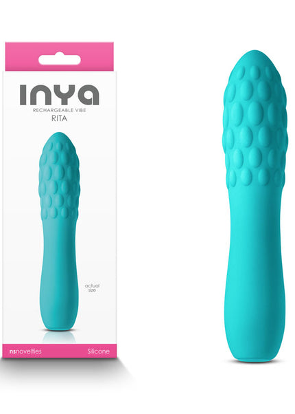 INYA Rita - Teal - Teal 13.8 cm USB Rechargeable Vibrator