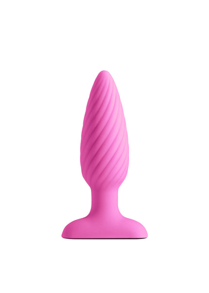 INYA Swirl - Pink - Pink 10.7 cm USB Rechargeable Vibrating Butt Plug