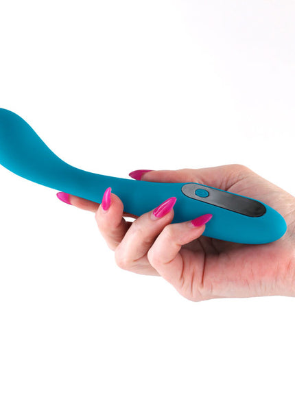 INYA Technica - Teal - Teal 19.2 cm USB Rechargeable Warming Vibrator