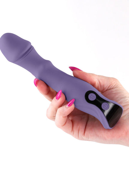 INYA Integra - Gray - Grey 18.2 cm USB Rechargeable Vibrator with Sliding Ring Shaft