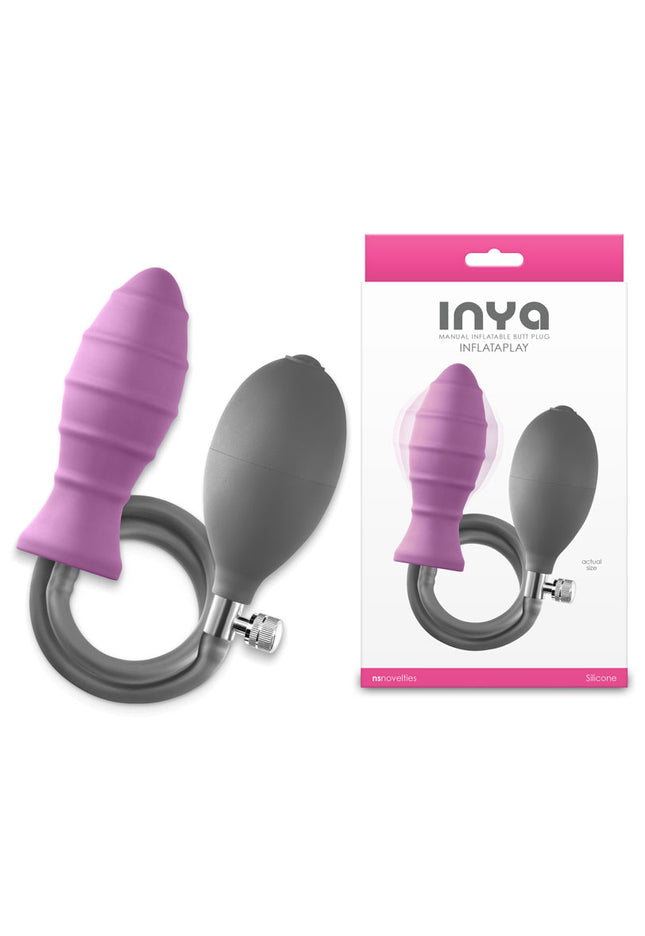 INYA InflataPlay - Pink - Pink 10.5 cm Inflatable Butt Plug