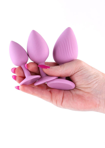 INYA Triple Ace Kit - Blush - Pink Butt Plugs - Set of 3 Sizes