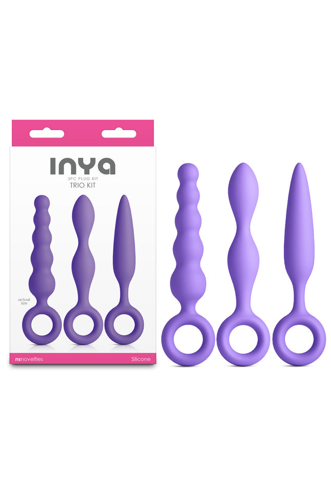 INYA Trio Kit - Purple - Purple Anal Plugs - Set of 3