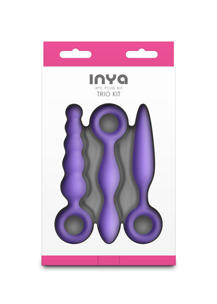 INYA Trio Kit - Purple - Purple Anal Plugs - Set of 3