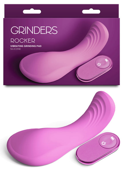 Grinders Rocker - Pink - Pink USB Rechargeable Vibrating Grinder Pad with Remote