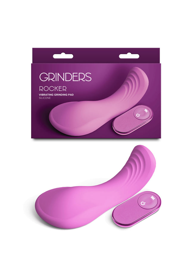 Grinders Rocker - Pink - Pink USB Rechargeable Vibrating Grinder Pad with Remote