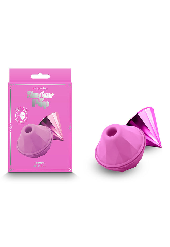 Sugar Pop - Jewel - Pink - Pink USB Rechargeable Air Pulse Stimulator