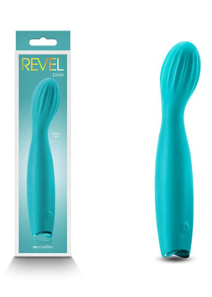 Revel Pixie - Teal - Teal 17.3 cm USB Rechargeable Vibrator
