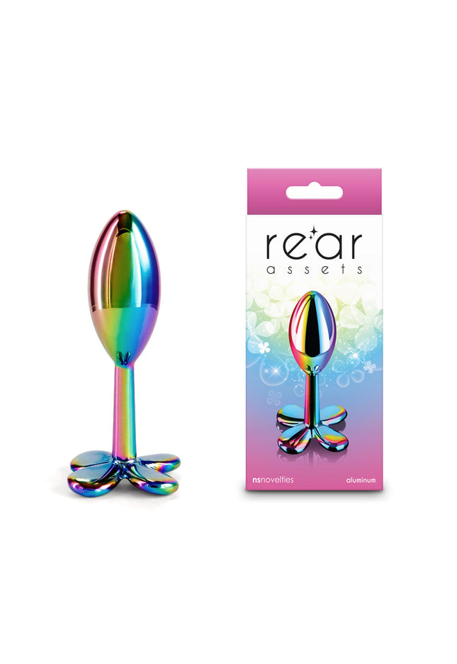 Rear Assets Clover - Multicolour - Multicoloured 9.2 cm Metallic Butt Plug