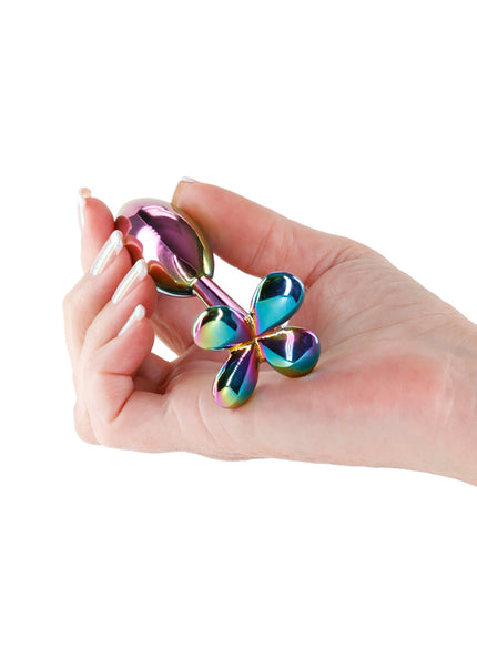 Rear Assets Clover - Multicolour - Multicoloured 9.2 cm Metallic Butt Plug