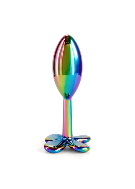 Rear Assets Clover - Multicolour - Multicoloured 9.2 cm Metallic Butt Plug