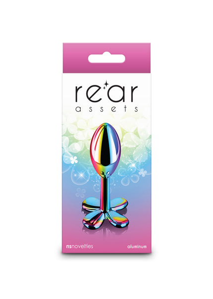 Rear Assets Clover - Multicolour - Multicoloured 9.2 cm Metallic Butt Plug