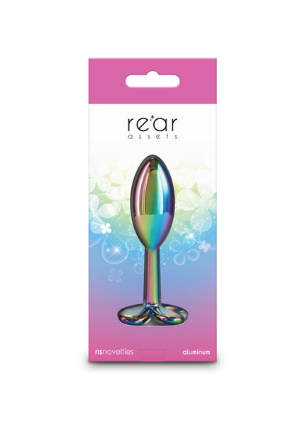 Rear Assets Clover - Multicolour - Multicoloured 9.2 cm Metallic Butt Plug
