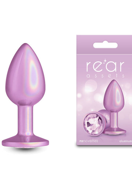 Rear Assets Iridescent - Small - Pink - Iridescent Pink 7.1 cm Small Butt Plug
