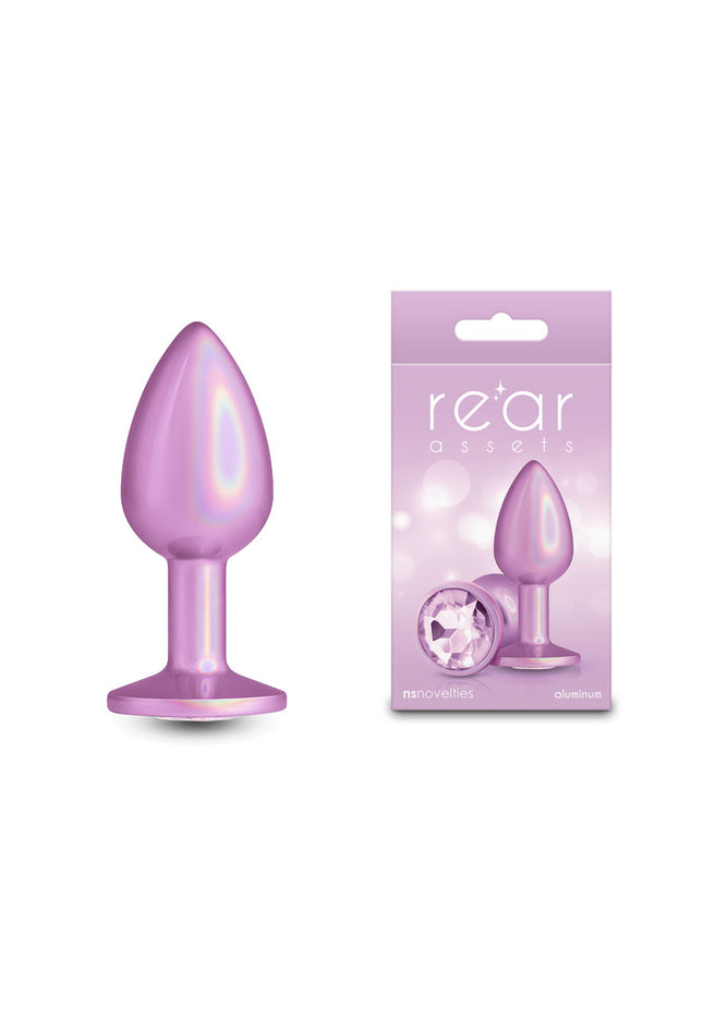 Rear Assets Iridescent - Small - Pink - Iridescent Pink 7.1 cm Small Butt Plug