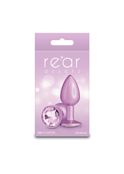 Rear Assets Iridescent - Small - Pink - Iridescent Pink 7.1 cm Small Butt Plug