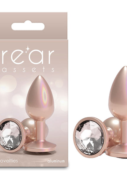 Rear Assets Iridescent - Small - Champagne - Iridescent Champagne 7.1 cm Small Butt Plug