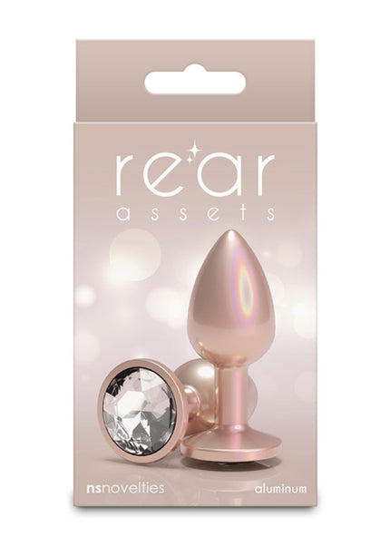 Rear Assets Iridescent - Small - Champagne - Iridescent Champagne 7.1 cm Small Butt Plug