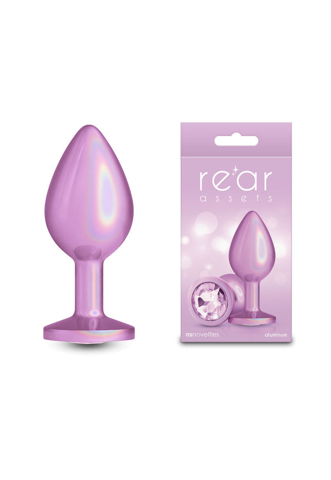Rear Assets Iridescent - Medium - Pink - Iridescent Pink 8.2 cm Medium Butt Plug
