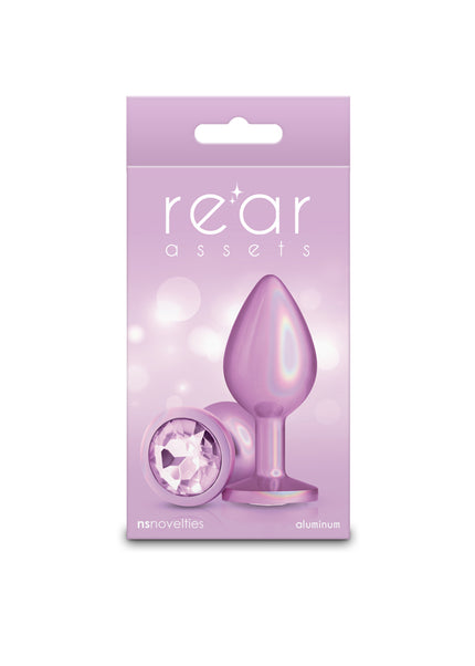 Rear Assets Iridescent - Medium - Pink - Iridescent Pink 8.2 cm Medium Butt Plug