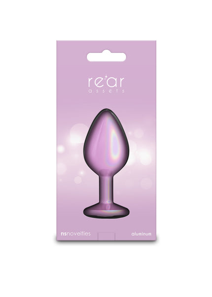 Rear Assets Iridescent - Medium - Pink - Iridescent Pink 8.2 cm Medium Butt Plug
