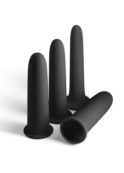 Renegade Gliders - Black - Black Anal Dilators - Set of 4