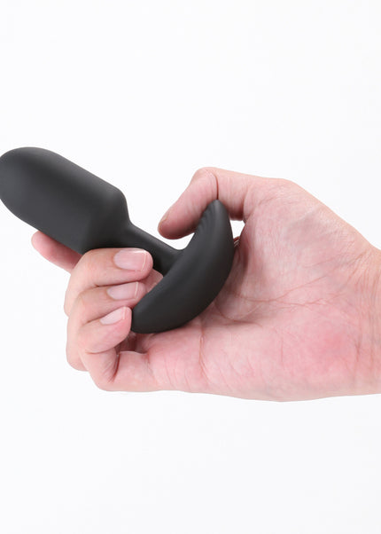 Renegade Pulse - Black - Black 11 cm USB Rechargeable Vibrating Butt Plug