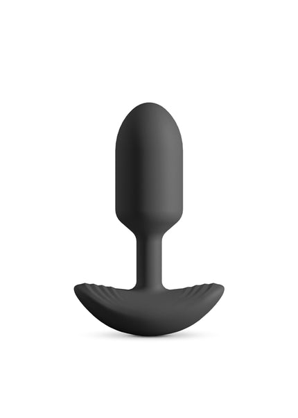 Renegade Pulse - Black - Black 11 cm USB Rechargeable Vibrating Butt Plug