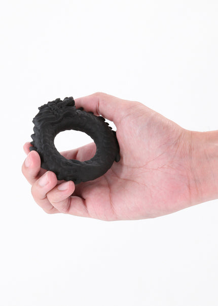 Renegade Dragon Ring - Black - Black Cock Ring