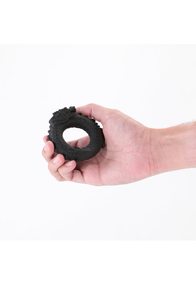 Renegade Dragon Ring - Black - Black Cock Ring