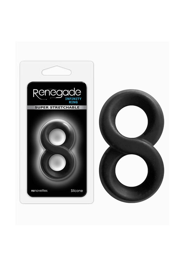 Renegade Infinity Ring - Black Cock & Ball Rings