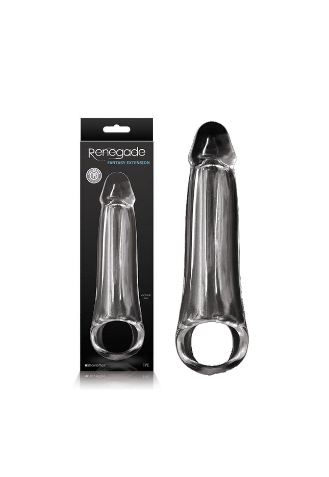 Renegade Fantasy Extenstion - Clear Medium Penis Extension Sleeve
