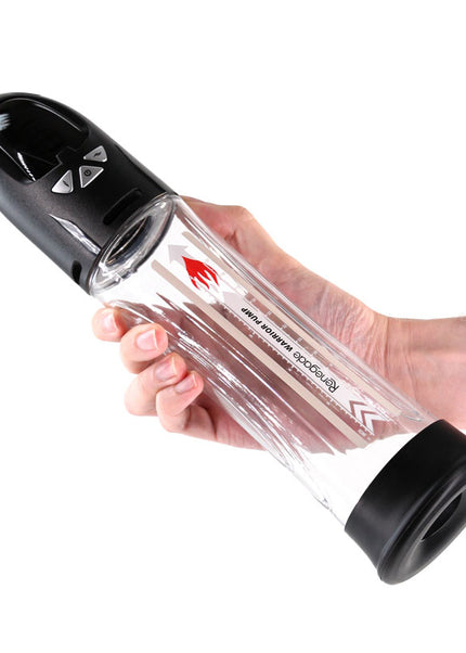Renegade Warrior Pump - Black - Black/Clear Waterproof Automatic Penis Pump
