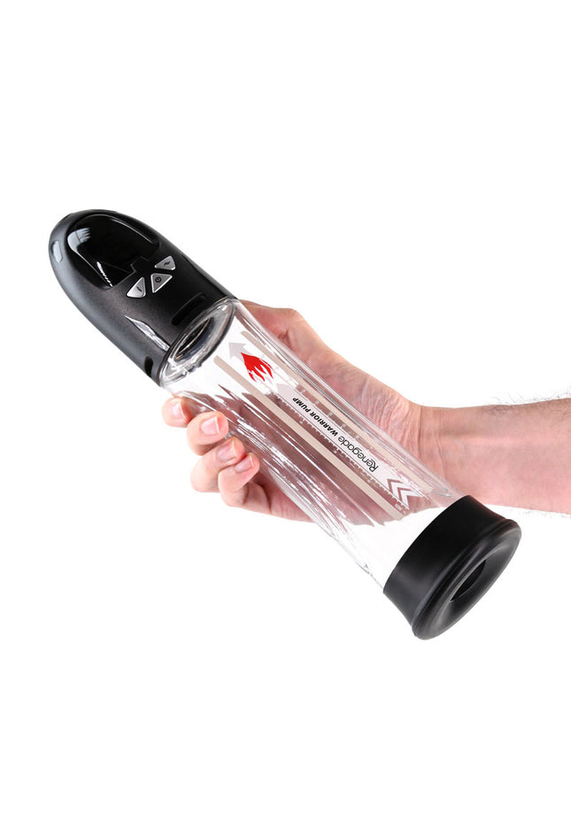 Renegade Warrior Pump - Black - Black/Clear Waterproof Automatic Penis Pump