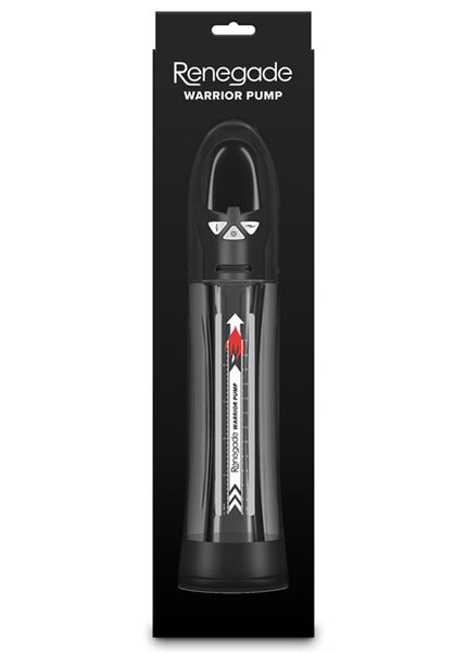 Renegade Warrior Pump - Black - Black/Clear Waterproof Automatic Penis Pump