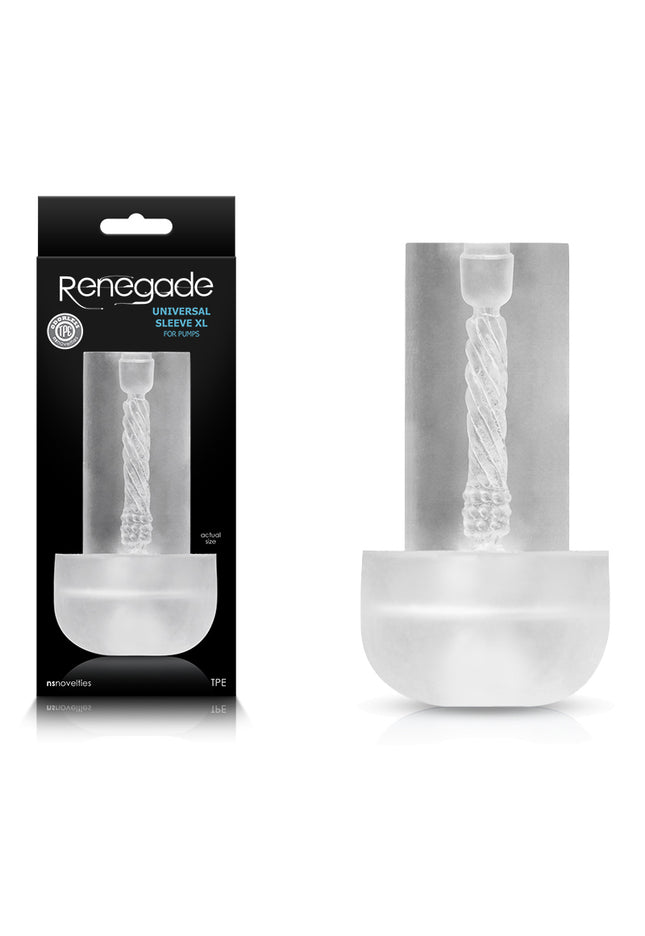Renegade Universal Sleeve XL - Clear Penis Pump Sleeve