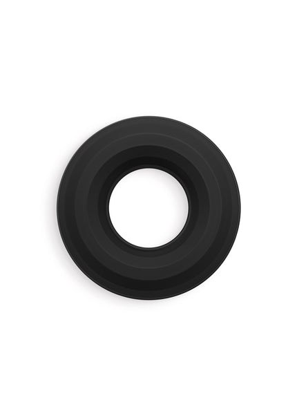 Renegade Fireman Ring - Small - Black - Black Small Cock Ring