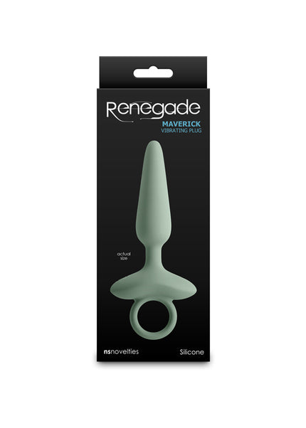Renegade Maverick - Sage - Green 15 cm USB Rechargeable Vibrating Butt Plug