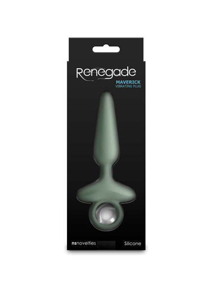 Renegade Maverick - Sage - Green 15 cm USB Rechargeable Vibrating Butt Plug