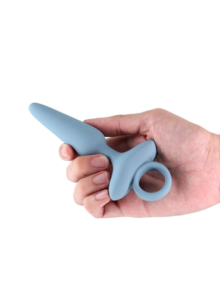 Renegade Maverick - Grey - Grey 15 cm USB Rechargeable Vibrating Butt Plug