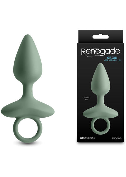 Renegade Orion - Sage - Green 13 cm USB Rechargeable Vibrating Butt Plug