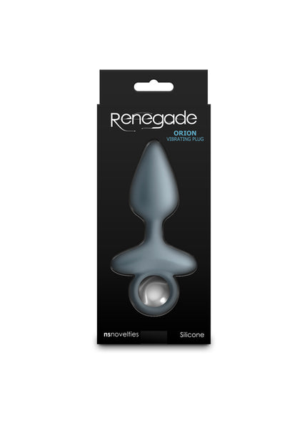 Renegade Orion - Grey - Grey 13 cm USB Rechargeable Vibrating Butt Plug
