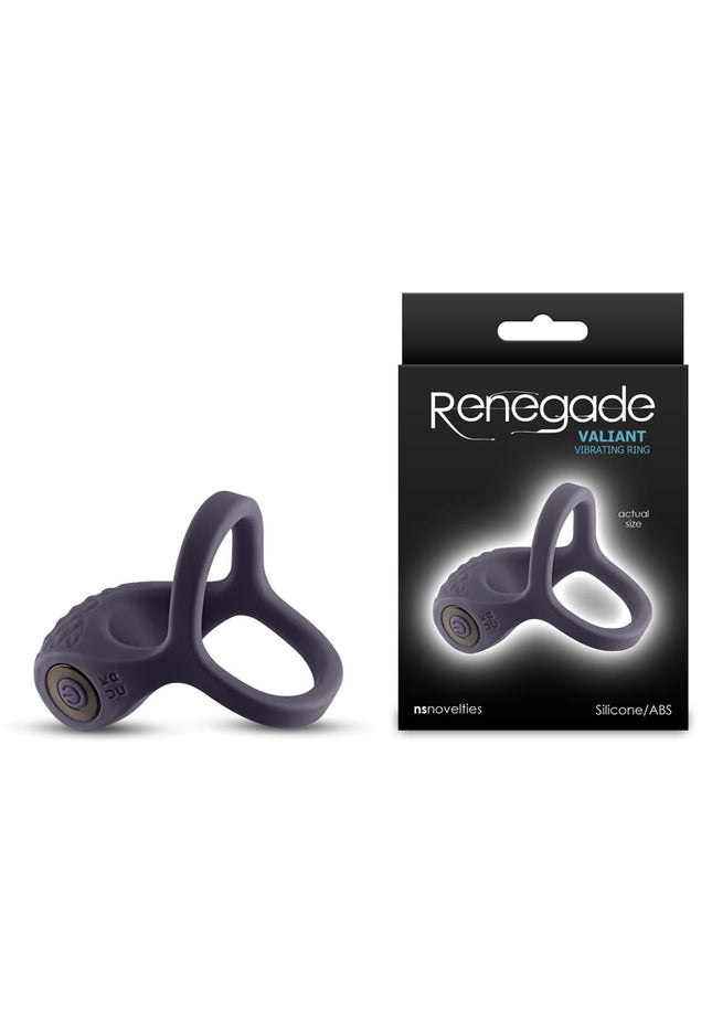 Renegade Valiant - Grey - Grey USB Rechargeable Cock Ring