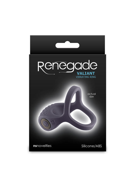 Renegade Valiant - Grey - Grey USB Rechargeable Cock Ring