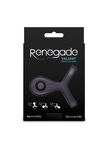 Renegade Valiant - Grey - Grey USB Rechargeable Cock Ring